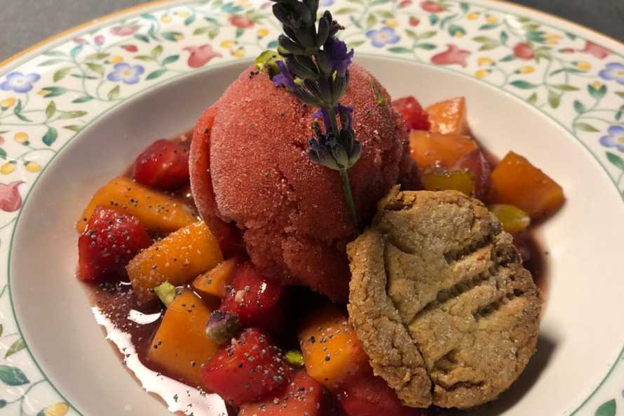 Dessert alla Maison du Chevalier des Huttes