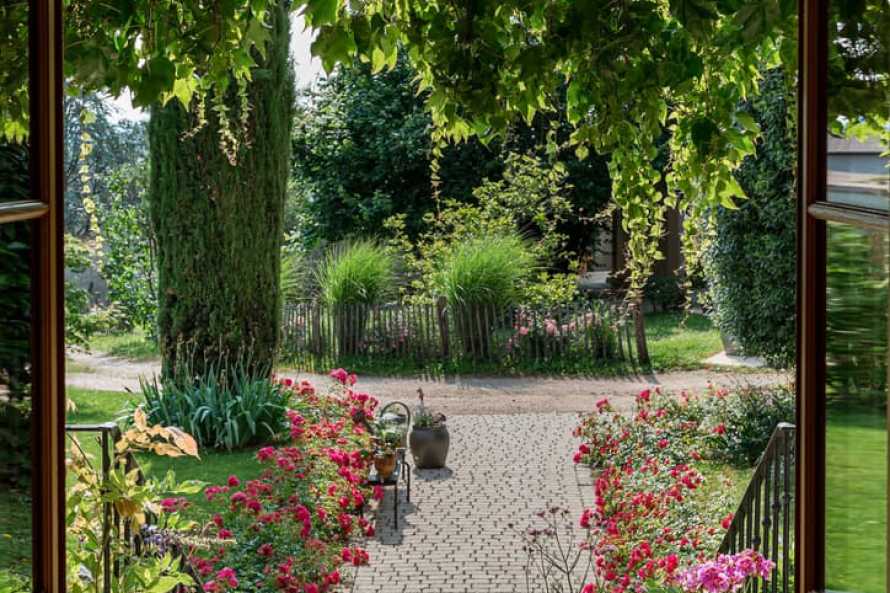 en arrivant au Domaine