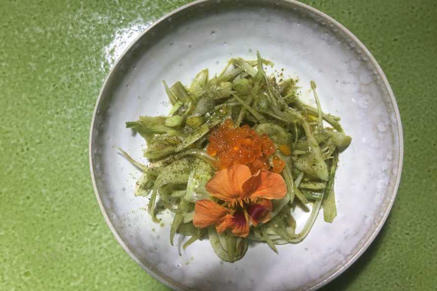 FENOUIL/OEUFS SAUMON/CAPUCINE