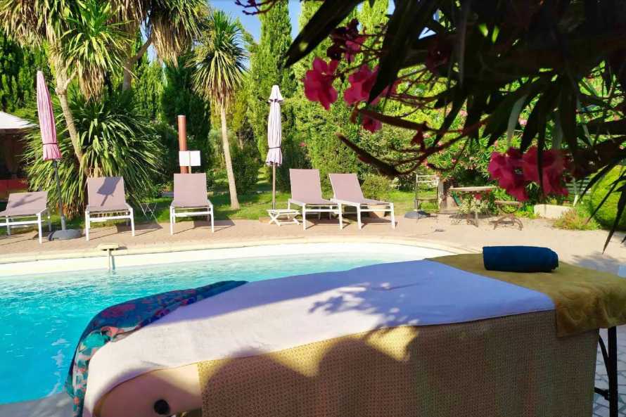Massaggio benessere all'aperto